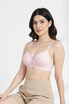 Zivame Marshmallow Padded Non Wired 3/4Th Coverage T-Shirt - Mary Rose — thumbnail 3